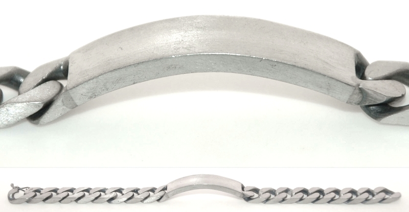 Zilveren Sieraden Armband :: naamplaat armband :: Heren armband