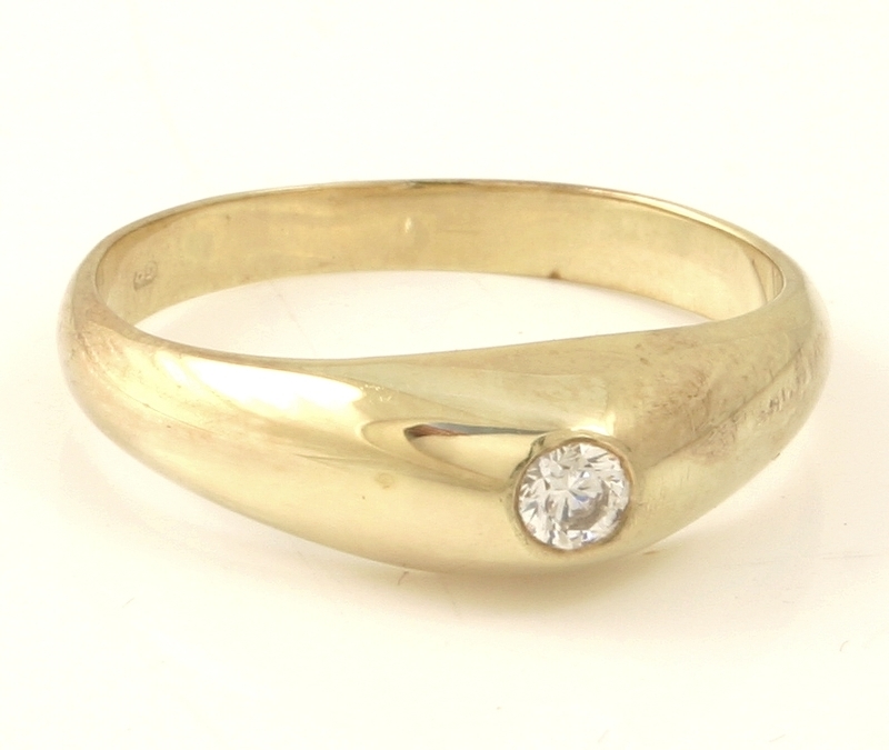 Aanmoediging Geschikt Zeehaven Gouden Sieraden :: Gouden Ring :: Heren Pinkring :: Heren Pinkring van  Gouddoppertje